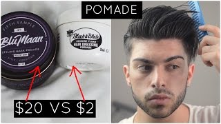 Mens Hair  2 vs 20 Product Pomade [upl. by Annua]