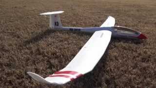 Flying the ST Model SchemppHirth Arcus self launching glider [upl. by Ahsitniuq]