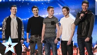 Collabro sing Stars from Les Misérables  Britains Got Talent 2014 [upl. by Jarin]