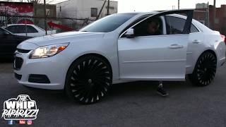 Chevy Malibu on 24quot Azara AZA501 Wheels [upl. by Hafeenah]