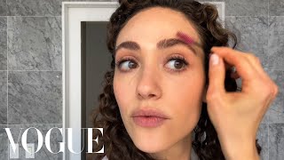 Emmy Rossums 28Step Beauty Routine  Beauty Secrets  Vogue [upl. by Airdnat179]