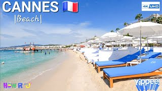 Walking Tour Cannes 2022 Beach 4K 🇨🇵France  Cote DAzur [upl. by Roeser]