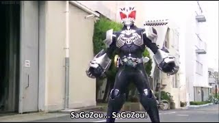 Kamen Rider OOO Sagozou First Henshin And Battle [upl. by Etnoved]