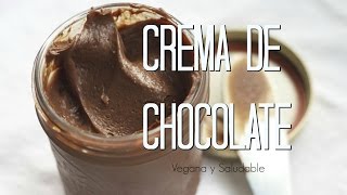 CREMA DE CHOCOLATE TIPO quotNUTELLAquot VEGANA  Fácil y Saludable 🍫🍫🍫 [upl. by Eremaj]