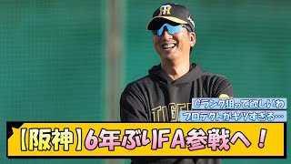 【阪神】6年ぶりFA参戦へ！【なんJ2ch5chネット 反応 まとめ阪神タイガース藤川球児大山悠輔坂本誠志郎佐野恵太大城卓三】 [upl. by Sitruk]