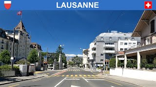 Driving in Lausanne Switzerland 4K [upl. by Zarihs]