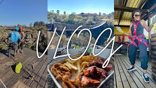 VLOG I finally did the 70m Free Fall Big Swing GraskopGorgeLiftCo vlog southafricanyoutuber [upl. by Treb]