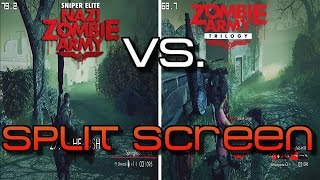 Zombie Army Trilogy vs Nazi Zombie Army Split Screen GTX 960 Ultra [upl. by Odey864]