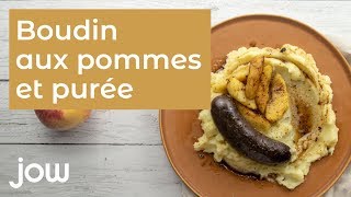 Recette de boudin aux pommes et purée maison [upl. by Heater]