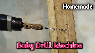 Baby Drill Machine  Homemade Micro Drill  Mini Drill [upl. by Rellia820]