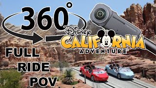 Radiator Springs Racers  Shot in 360 VR  Disneys California Adventure Park [upl. by Ateinotna]