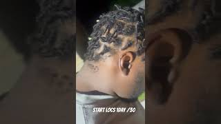 Starter locs 1 month journey locs locsjourney dreadlocks [upl. by Eiclek]