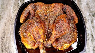 Best Ever Oven Baked Chicken How To Bake A Whole Chicken Easy [upl. by Nevad]