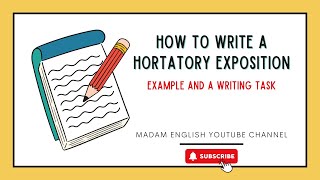 How to write a hortatory exposition text and a writing task with the topic Netiquette [upl. by Yroffej]