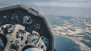 Discus B segelflugglider flight over the Netherlands zweefvliegcentrum noordkop [upl. by Martita]