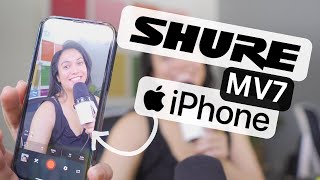 How to use Shure MV7 with iPhone [upl. by Obara434]