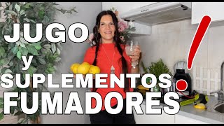 JUGO y SUPLEMENTOS para FUMADORES PODEROSO Expectorante y Limpia Pulmones [upl. by Nadabas932]