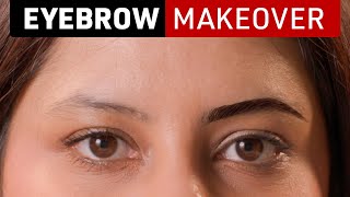 How to GROOM SHAPE and THICKEN your eyebrows at home  Super easy [upl. by Eilahtan184]