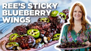 Ree Drummonds Sticky Blueberry Wings  The Pioneer Woman  Food Network [upl. by Elberta]