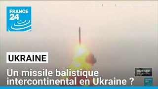 LUkraine accuse Moscou de lavoir frappée avec un missile balistique intercontinental [upl. by Annie]