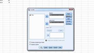 SPSS Video 10  Obtaining Odds Ratio amp Relative Risk In SPSS [upl. by Yetty]