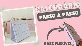 PASSO A PASSO CALENDÁRIO DE MESA CARTONADO [upl. by Norreht454]