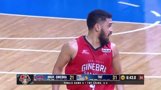 RJ Abarrientos SCORES 18 PTS for Brgy Ginebra vs TNT in Q2 PBA Season 49 Governors Cup Finals [upl. by Lamaaj]