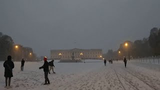 Evening Walk In OSLO Norway [upl. by Leilah]