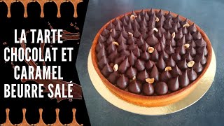 La Tarte Chocolat Noisette et Caramel Beurre Salé [upl. by Atsirhc986]