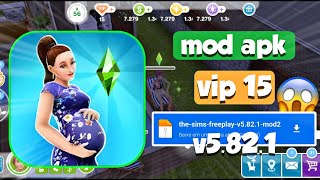 SAIU  THE SIMS FREEPLAY MOD ATUALIZADO COM VIP 15 NVL 56 E DINHEIRO INFINITO 😱 [upl. by Htebasil]