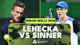 Jannik Sinner vs Jiri Lehecka Highlights  Indian Wells 2024 [upl. by Lizette]