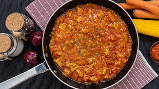 La carne preparo solo così Gulasch di maiale Spezzatino con patate [upl. by Eiuqnom]