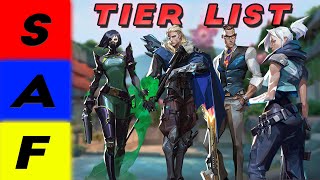 I Ranked EVERY Valorant Agent Tier List [upl. by Aihsram207]