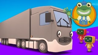 Larry The Lorry Visits Geckos Garage  Big Trucks For Children [upl. by Tennos943]