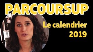 Parcoursup  le calendrier 2019  Les Bons Profs [upl. by Jaehne524]