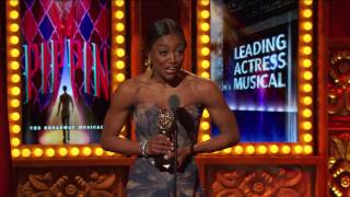 Acceptance Speech Patina Miller 2013 [upl. by Penni251]