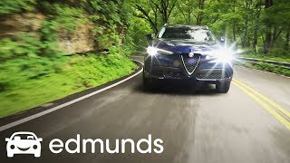 2018 Alfa Romeo Stelvio Review  Edmunds Test Drive [upl. by Llemij]