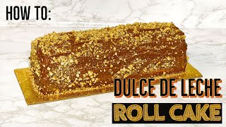 How TO Roll Cake Rollo de Cajeta  Felipes Creations [upl. by Enywtna]