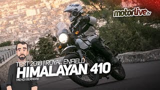 ROYAL ENFIELD HIMALAYAN 410  TEST 2018 [upl. by Oznofla529]