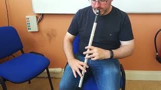 Mikie Smyth playing on his Nightingale Low D whistle [upl. by Notfa]