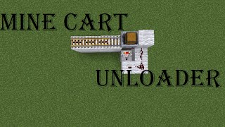 Minecraft Mine Cart Unloader Tutorial [upl. by Nanni]