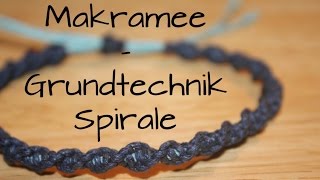 Makramee Grundtechnik Spirale [upl. by Adnyc]