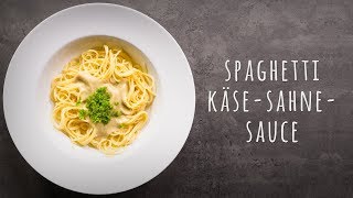 Spaghetti in Käse Sahne Soße selber machen [upl. by Adnaloy]