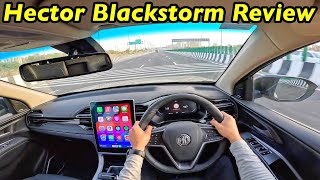 New MG Hector BlackStorm Drive Review Aayushssm [upl. by Aliac961]