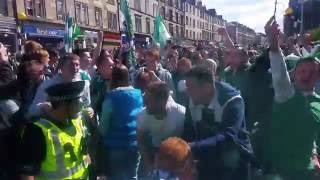 Leith Walk Scottish Cup final celebrations Hibernian FC [upl. by Enetsirk359]