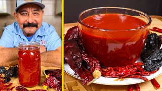 Mexican RED CHILE SAUCE Recipe for Tamales Enchiladas Asado Chili con Carne amp More [upl. by Docilu]