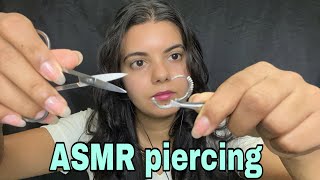 ASMR colocando o seu PIERCING na CLÍNICA CLANDESTINA [upl. by Faucher]