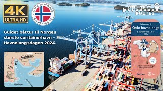 Oslo Havn Guidet båttur til Norges største containerhavn  Havnelangs Sø 1 Sep 2024 oslo norway [upl. by Hakvir]