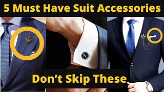 Suit Accessories For Men  Formal Dress Tips [upl. by Agnew242]