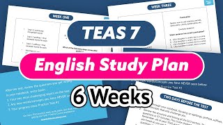 ATI TEAS English Study Plan [upl. by Fairweather]